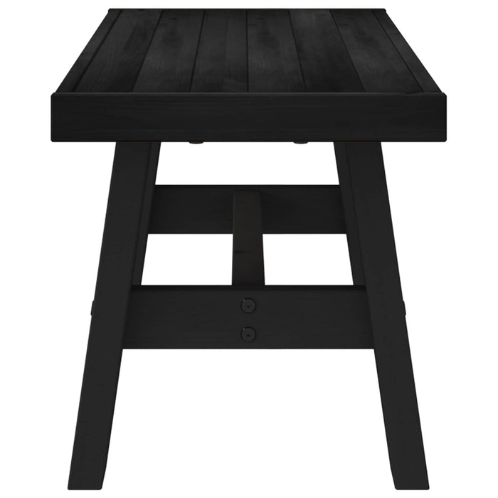 Bancă de Dining NOAIN 120 x 41 x 45 cm Lemn masiv de pin Negru - WALTI WALTI