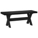 Bancă de Dining NOAIN 120 x 41 x 45 cm Lemn masiv de pin Negru - WALTI WALTI