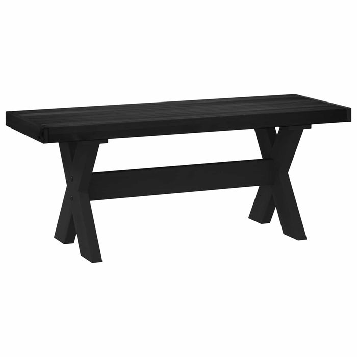 Bancă de Dining NOAIN 120 x 41 x 45 cm Lemn masiv de pin Negru - WALTI WALTI