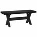 Bancă de Dining NOAIN 120 x 41 x 45 cm Lemn masiv de pin Negru - WALTI WALTI