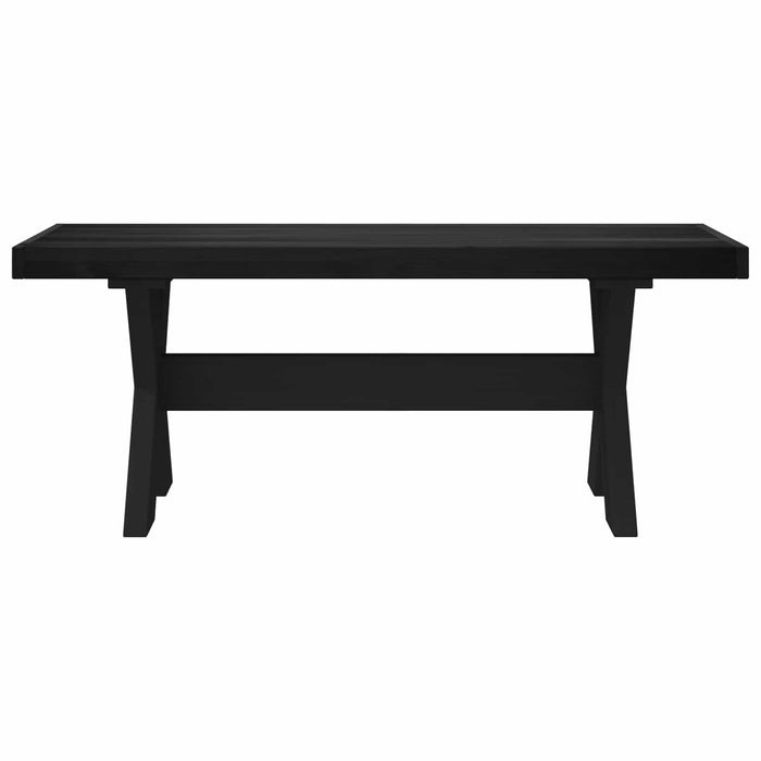 Bancă de Dining NOAIN 120 x 41 x 45 cm Lemn masiv de pin Negru - WALTI WALTI
