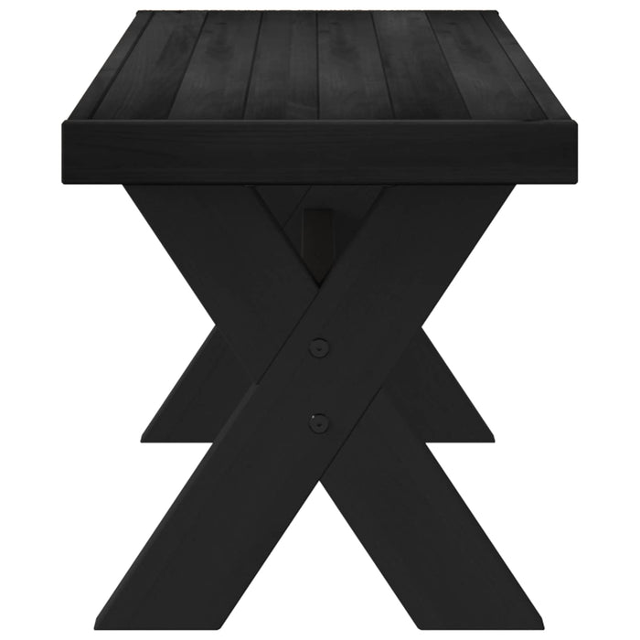 Bancă de Dining NOAIN 120 x 41 x 45 cm Lemn masiv de pin Negru - WALTI WALTI