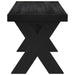 Bancă de Dining NOAIN 120 x 41 x 45 cm Lemn masiv de pin Negru - WALTI WALTI