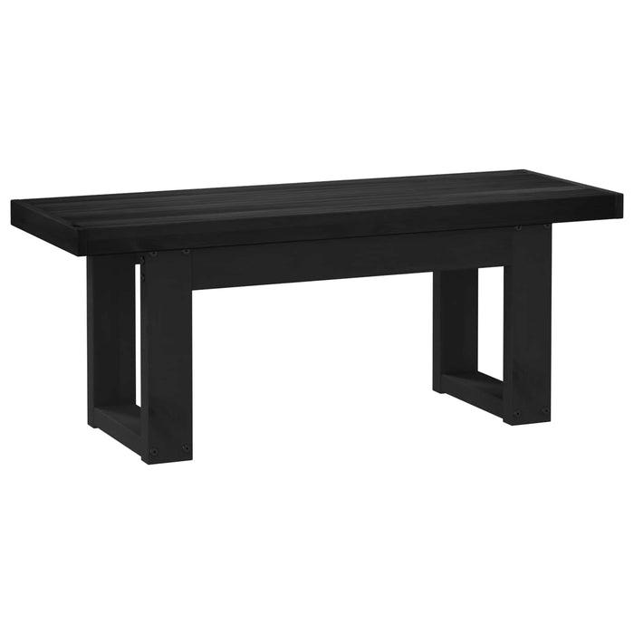 Bancă de Dining NOAIN 120 x 41 x 45 cm Lemn masiv de pin Negru - WALTI WALTI