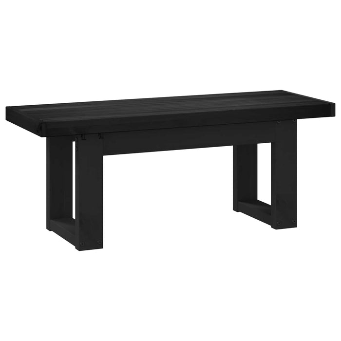 Bancă de Dining NOAIN 120 x 41 x 45 cm Lemn masiv de pin Negru - WALTI WALTI