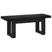 Bancă de Dining NOAIN 120 x 41 x 45 cm Lemn masiv de pin Negru - WALTI WALTI