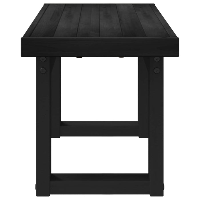 Bancă de Dining NOAIN 120 x 41 x 45 cm Lemn masiv de pin Negru - WALTI WALTI