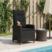 Scaun reclinabil cu placă pentru ceai Negru 62 x 64 x 112 cm - WALTI WALTI