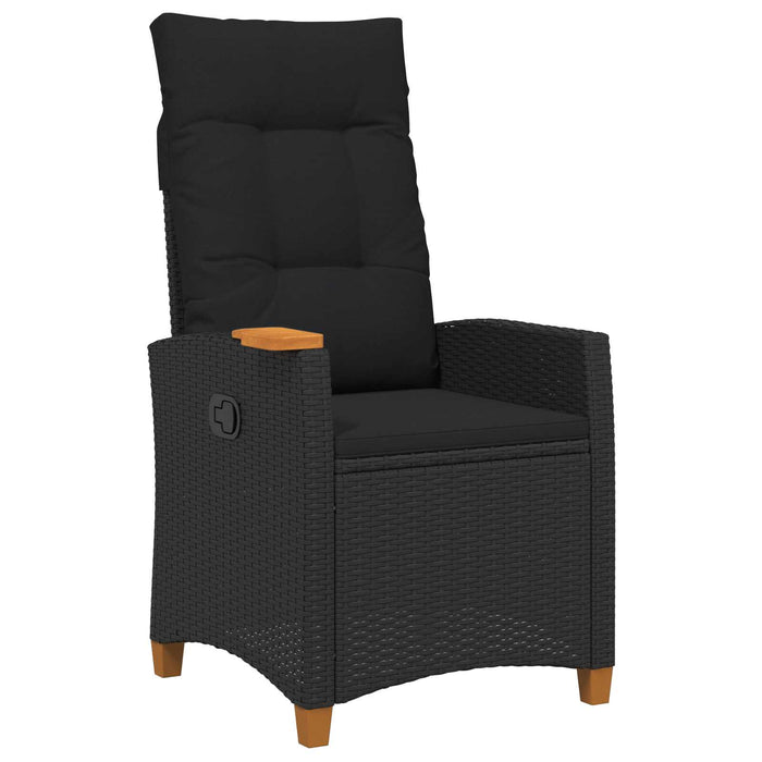 Scaun reclinabil cu placă pentru ceai Negru 62 x 64 x 112 cm - WALTI WALTI