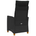 Scaun reclinabil cu placă pentru ceai Negru 62 x 64 x 112 cm - WALTI WALTI