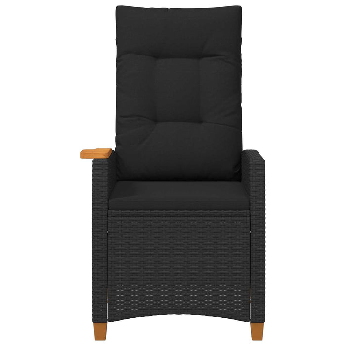 Scaun reclinabil cu placă pentru ceai Negru 62 x 64 x 112 cm - WALTI WALTI