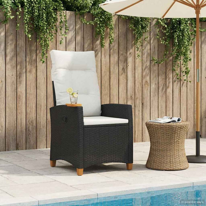 Scaun reclinabil cu placă pentru ceai cu pernă 62 x 64 x 112 cm - WALTI WALTI