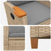 Scaun reclinabil cu placă pentru ceai cu pernă 62 x 64 x 112 cm - WALTI WALTI