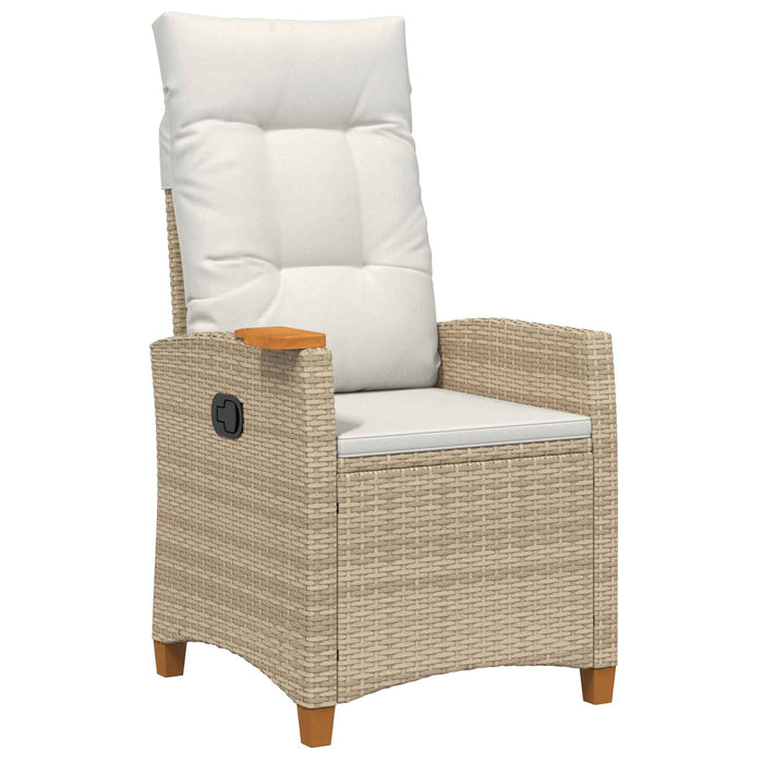 Scaun reclinabil cu placă pentru ceai cu pernă 62 x 64 x 112 cm - WALTI WALTI