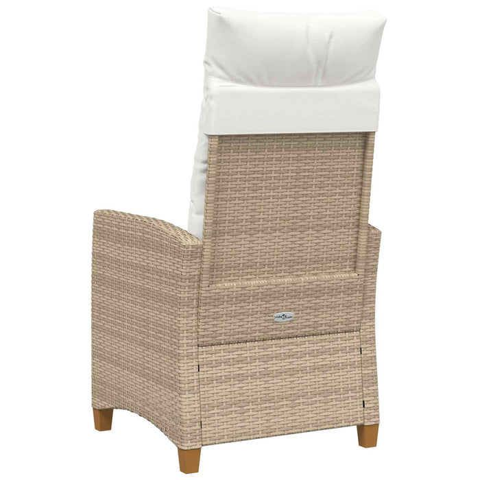 Scaun reclinabil cu placă pentru ceai cu pernă 62 x 64 x 112 cm - WALTI WALTI
