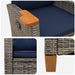 Scaun reclinabil cu placă pentru ceai cu pernă 62 x 64 x 112 cm - WALTI WALTI