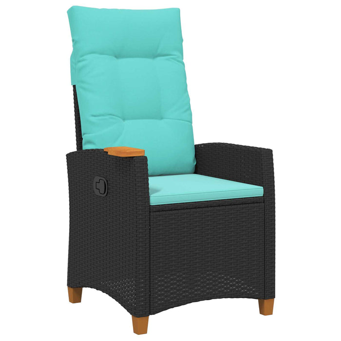 Scaun reclinabil cu placă pentru ceai cu pernă 62 x 64 x 112 cm - WALTI WALTI