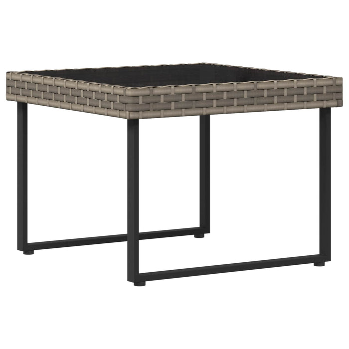 Set de canapea pentru grădină 2 pcs Gri Ratan poli și Oțel - WALTI WALTI