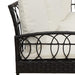 Set de canapele pentru grădină cu pernă 2 pcs Negru și Crem - WALTI WALTI
