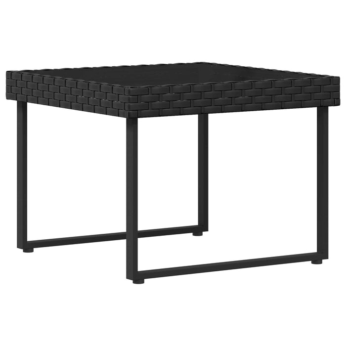 Set de canapele pentru grădină cu pernă 2 pcs Negru și Crem - WALTI WALTI