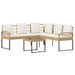Set de canapele pentru grădină 2 pcs natural Poli Rattan Oțel - WALTI WALTI