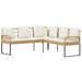 Set de canapele pentru grădină 2 pcs natural Poli Rattan Oțel - WALTI WALTI