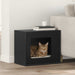 Casa pentru pisici Negru 51 x 30 x 42,5 cm Lemn compozit - WALTI WALTI