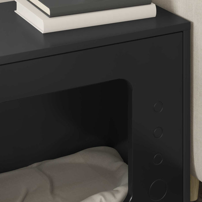 Casa pentru pisici Negru 51 x 30 x 42,5 cm Lemn compozit - WALTI WALTI
