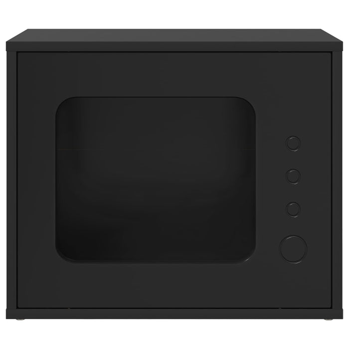 Casa pentru pisici Negru 51 x 30 x 42,5 cm Lemn compozit - WALTI WALTI