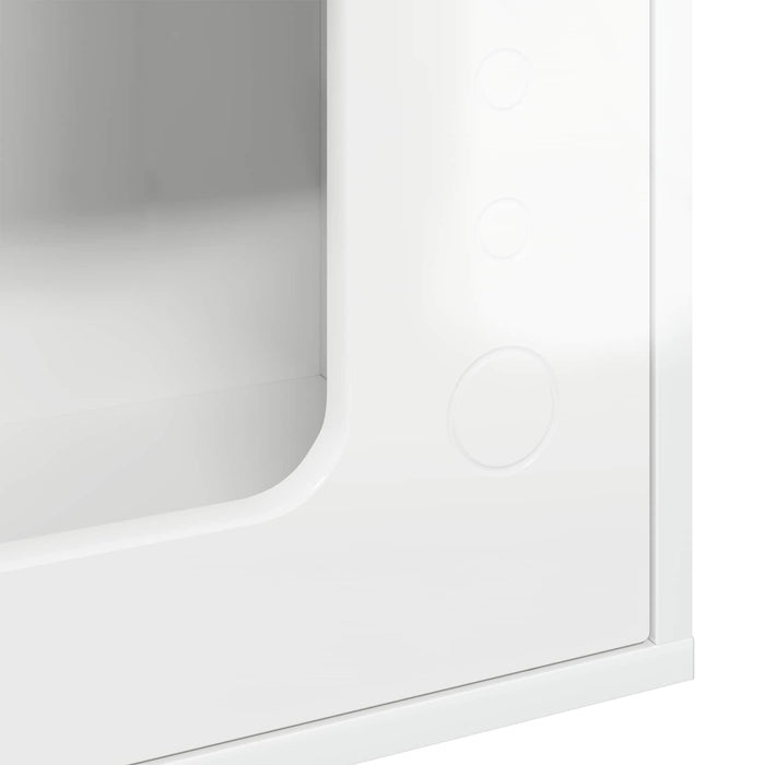 Casa pentru pisici Alb Lucios 51 x 30 x 42,5 cm Lemn compozit - WALTI WALTI
