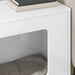 Casa pentru pisici Alb Lucios 51 x 30 x 42,5 cm Lemn compozit - WALTI WALTI