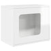 Casa pentru pisici Alb Lucios 51 x 30 x 42,5 cm Lemn compozit - WALTI WALTI