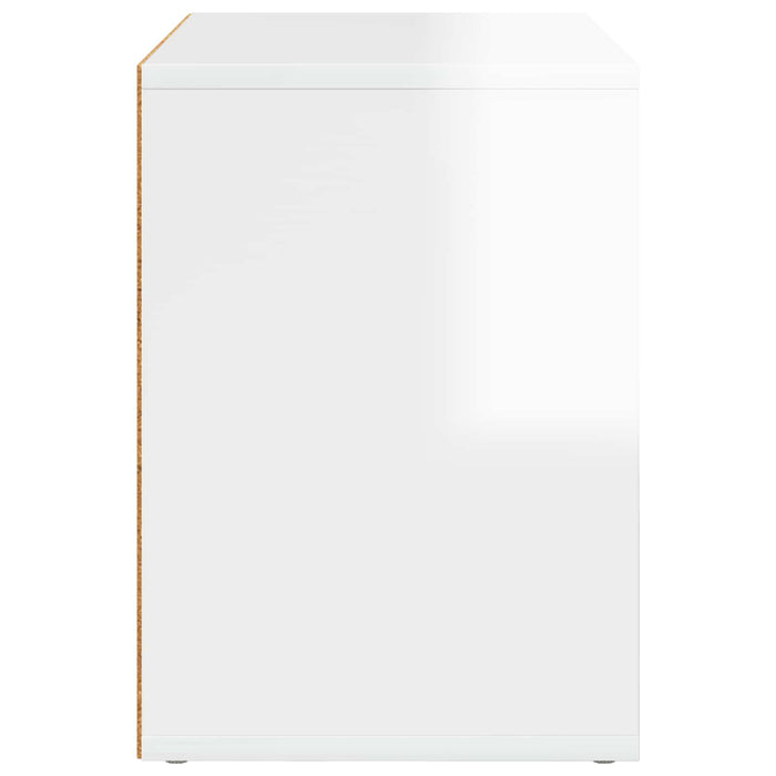 Casa pentru pisici Alb Lucios 51 x 30 x 42,5 cm Lemn compozit - WALTI WALTI