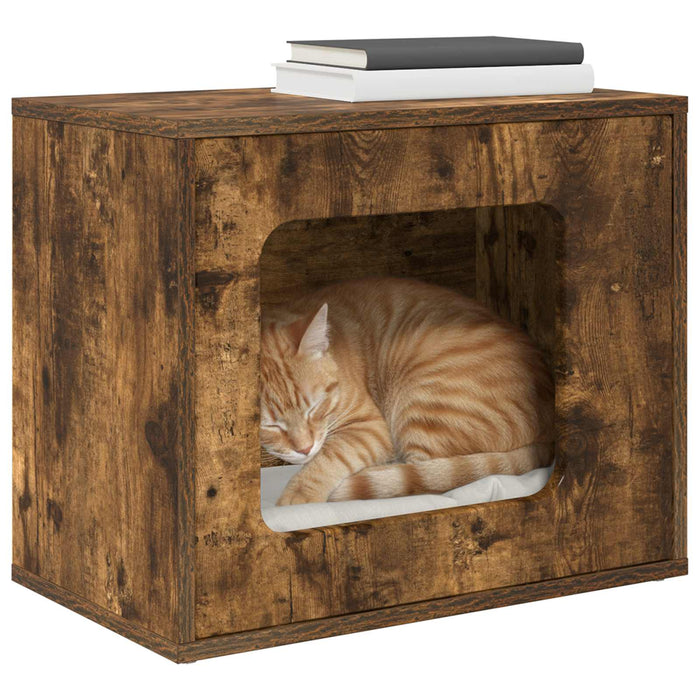 Casa pentru pisici Stejar fumuriu 51 x 30 x 42,5 cm - WALTI WALTI