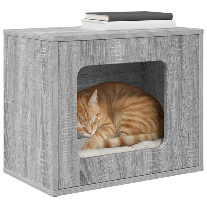 Casa pentru pisici Gri Sonoma 51 x 30 x 42,5 cm Lemn compozit - WALTI WALTI