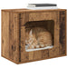 Casa pentru pisici Lemn vechi 51 x 30 x 42,5 cm Lemn compozit - WALTI WALTI