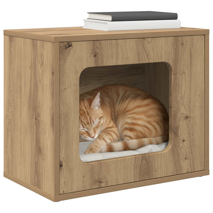 Casa pentru pisici Stejar artizanal 51 x 30 x 42,5 cm - WALTI WALTI