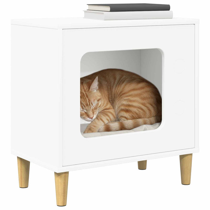 Casa pentru pisici Alb 51 x 30 x 52 cm Lemn compozit - WALTI WALTI