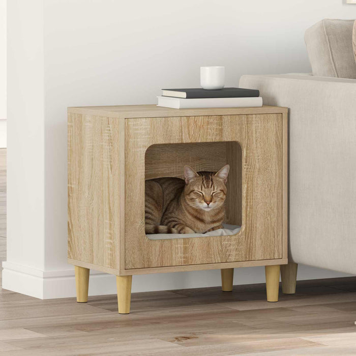 Casa pentru pisici Sonoma 51 x 30 x 52 cm Lemn compozit - WALTI WALTI