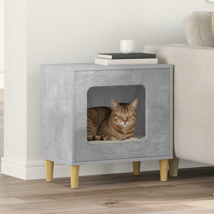 Casa pentru pisici Beton 51 x 30 x 52 cm Lemn compozit - WALTI WALTI