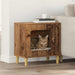 Casa pentru pisici Lemn vechi 51 x 30 x 52 cm Lemn compozit - WALTI WALTI