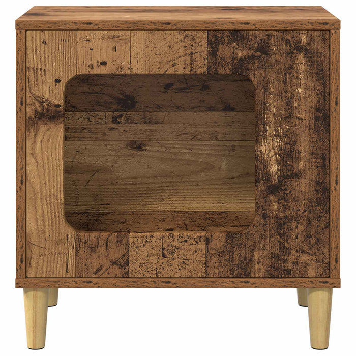 Casa pentru pisici Lemn vechi 51 x 30 x 52 cm Lemn compozit - WALTI WALTI