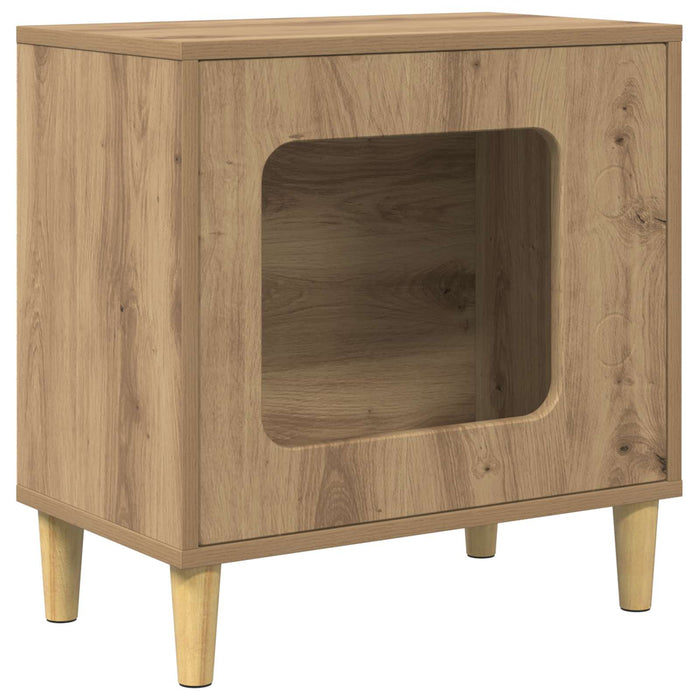 Casa pentru pisici Stejar artizanal 51 x 30 x 52 cm - WALTI WALTI
