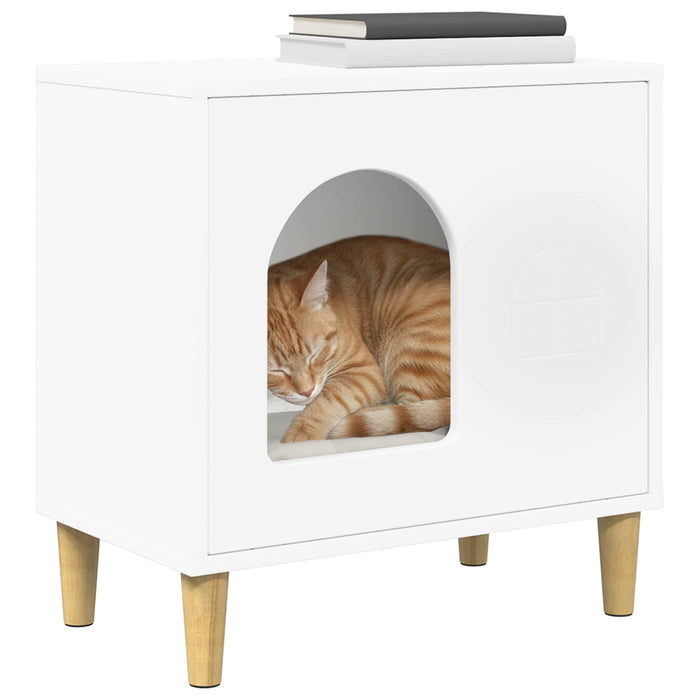 Casa pentru pisici Alb 51 x 30 x 52 cm Lemn compozit - WALTI WALTI
