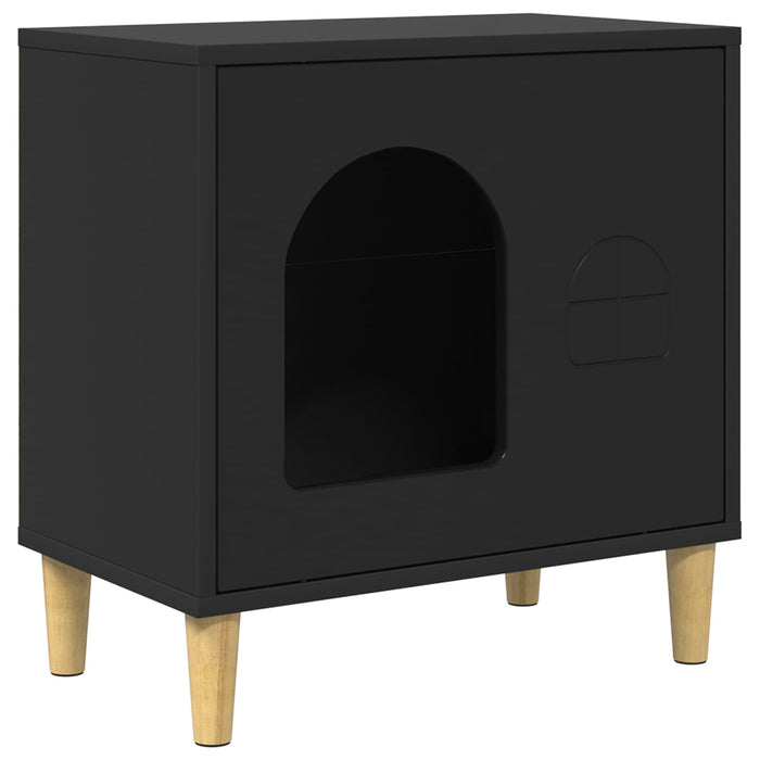 Casa pentru pisici Negru 51 x 30 x 52 cm Lemn compozit - WALTI WALTI