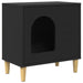 Casa pentru pisici Negru 51 x 30 x 52 cm Lemn compozit - WALTI WALTI