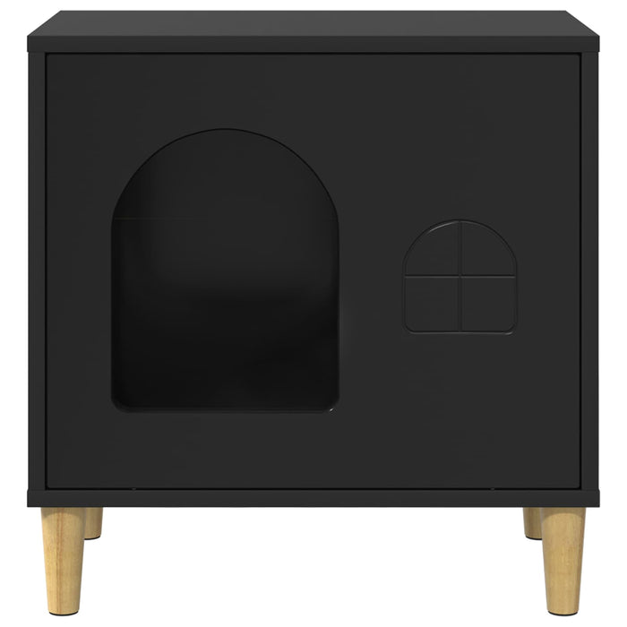 Casa pentru pisici Negru 51 x 30 x 52 cm Lemn compozit - WALTI WALTI