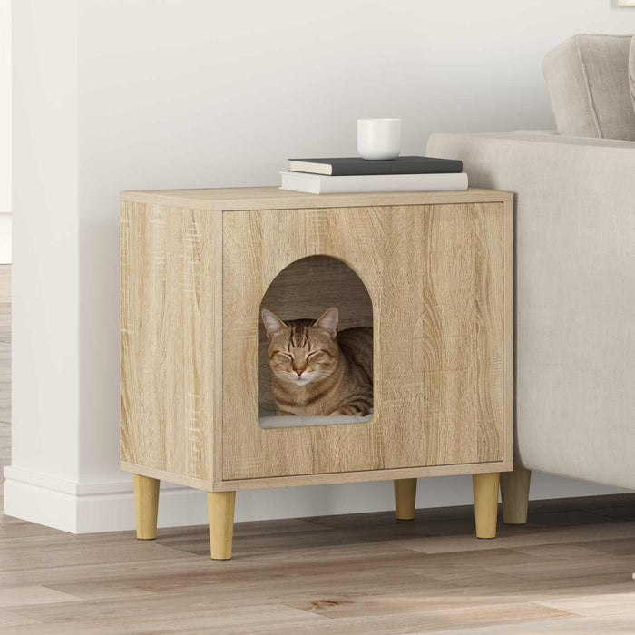 Casa pentru pisici Sonoma 51 x 30 x 52 cm Lemn compozit - WALTI WALTI