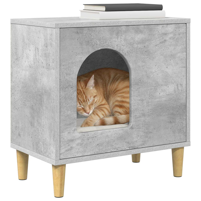 Casa pentru pisici Beton 51 x 30 x 52 cm Lemn compozit - WALTI WALTI