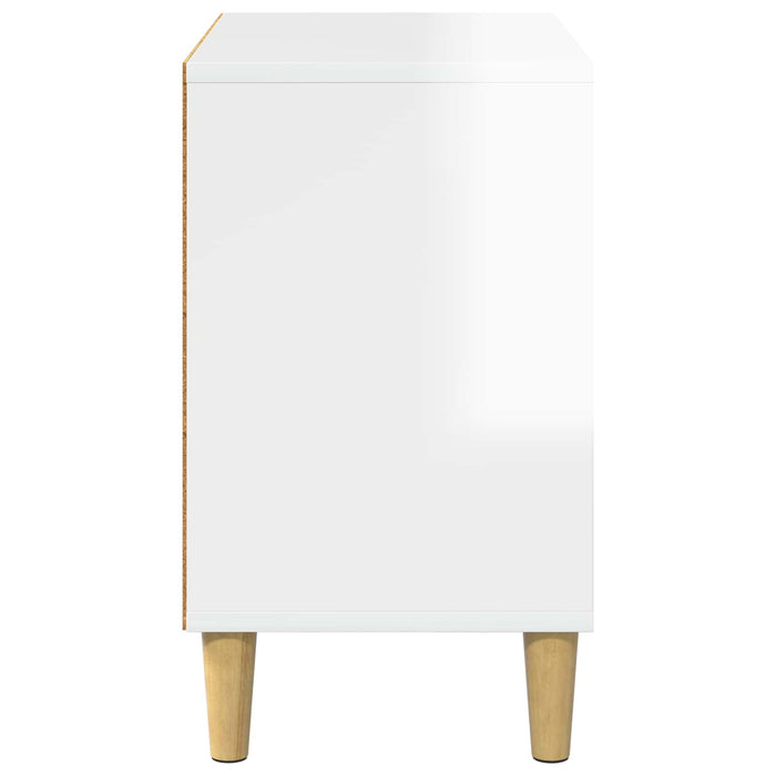 Casa pentru pisici Alb Lucios 51 x 30 x 52 cm Lemn compozit - WALTI WALTI